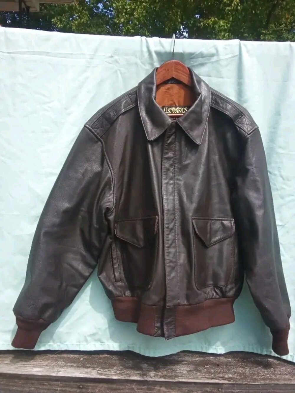 US Wings A-2 Goat skin flight jacket XL